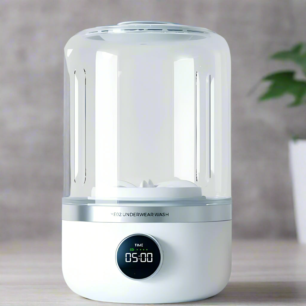 Wireless Washing Machine Portable Underwear Cleaner 1L Mini Socks Washing Machine Dehydratable Laundry Bucket