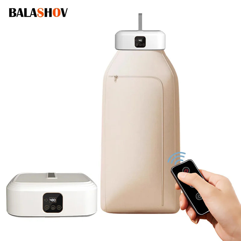 Revolutionize Your Laundry Routine with the Portable Electric Clothes Dryer - Remote Control & Multifunctional Design for Effortless Drying!