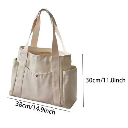 Large Travel Canvas Tote Bag 