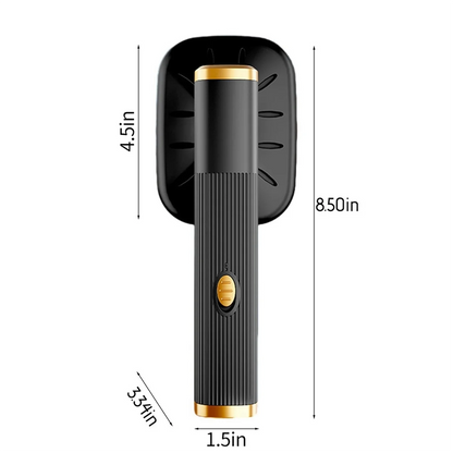 Experience Effortless Ironing Anywhere with Our Portable Travel Steamer - 180° Rotatable Handheld Mini Steam Iron in Sleek Black