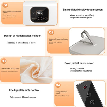 Revolutionize Your Laundry Routine with the Portable Electric Clothes Dryer - Remote Control & Multifunctional Design for Effortless Drying!